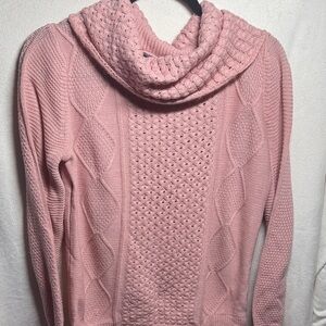 89th & Madison Blush Cowl Neck Sweater